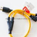 Denmark Danish Extension Cord Sockets Rubber Cables